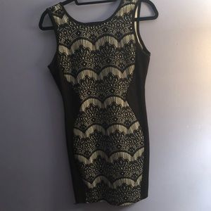 Fancy lace mini dress
